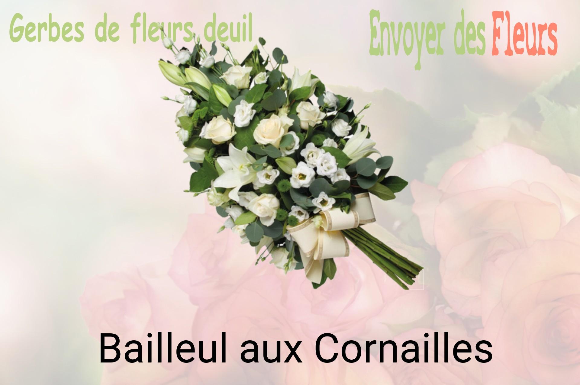 Gerbe de fleurs de deuil livrée à Bailleul-aux-Cornailles